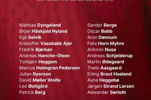 挪威新一期大名單：哈蘭德、厄德高領銜，索爾洛特、拉爾森入選