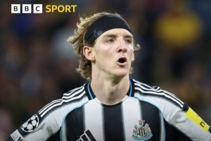 比肩希勒！戈登成紐卡隊史第三位在歐冠中連場進球的球員