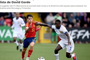 西足協官方：巴薩小將達尼-羅德里格斯獲西班牙U21征召