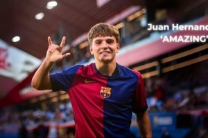 解約金600萬歐！每體：巴薩正談判續(xù)約18歲中場胡安-埃爾南德斯