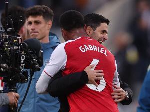 自20-21賽季以來(lái)，加布里埃爾是唯一直接參與20粒英超進(jìn)球的中衛(wèi)